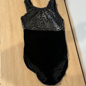 Black and Silver Leotard